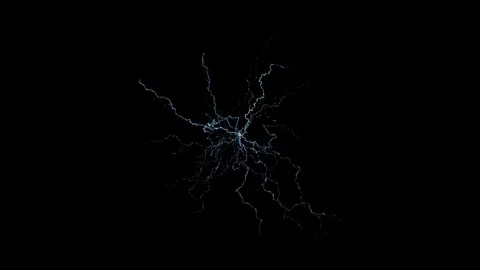 Distortion Lightning Magic Plasma Anamorphic Glitch Atmospheric Layer On Black Stock Footage 338097893