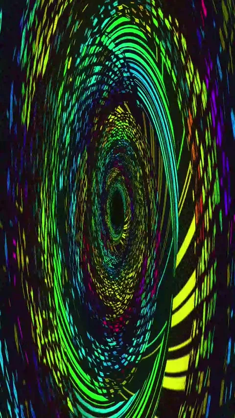 Distortion Noise Loop Wave Portrait Stock Footage 331079186