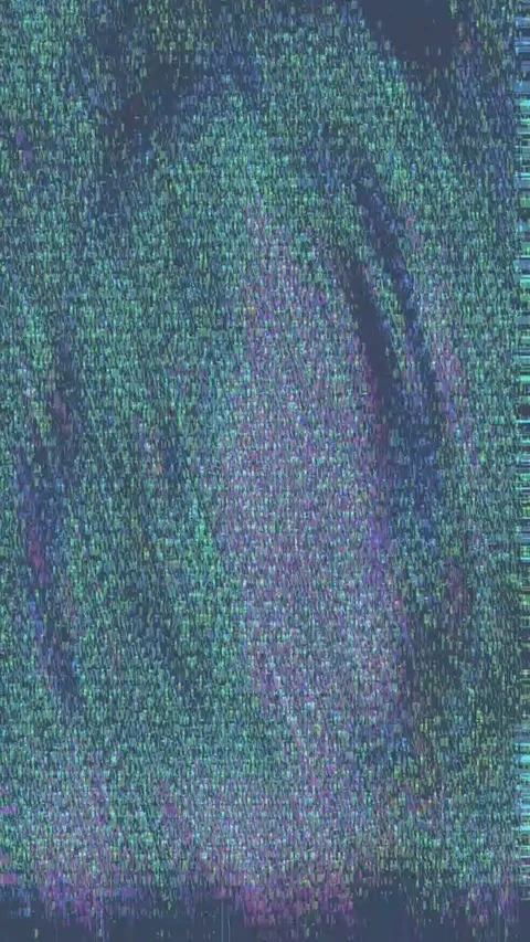 Distortion Noise Loop Wave Portrait Stock Footage 331079509