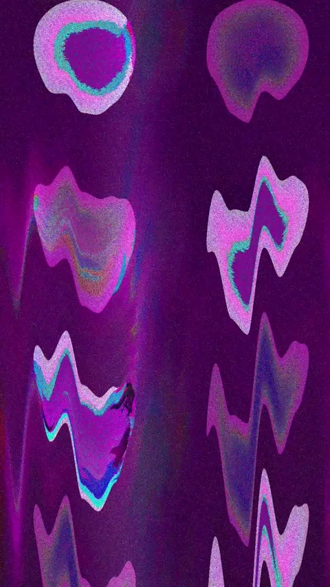 Distortion Noise Loop Wave Portrait Stock Footage 331082048