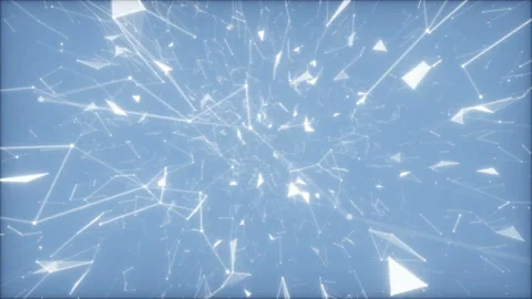 Distortion of space saturated with particles.Data Stream Blockchain Network Stock Footage 97508415