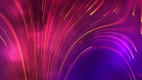 Distortion of time and space. Yellow and red space wave on purple neon back.. Stock Footage 273404490