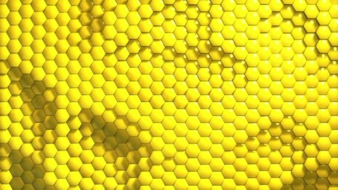 The distortion on a yellow honeycomb. Stock Footage 171110909