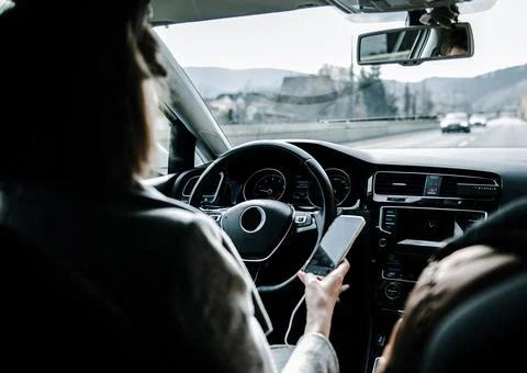 Distracted Driver Stock Photos