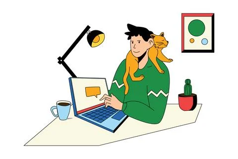 Distraction Illustration Stock Illustration