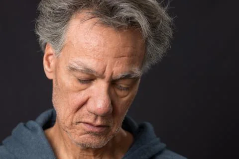 Distraught Man at Home Fotos Stock