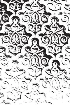 Distress Arab Pattern Stock Illustration
