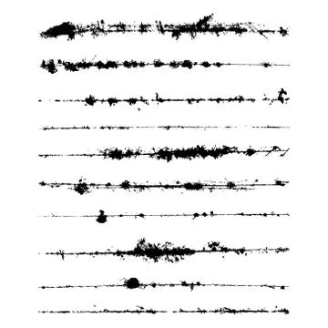Distress brushes Stock Illustration