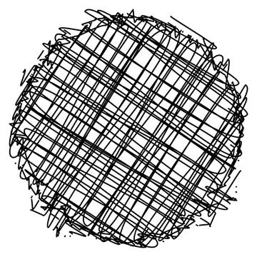 Distress Scribble Stamp Stock Illustration