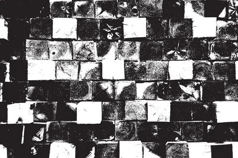 Distress Sliced Log Texture Illustrazione stock