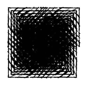 Distress Square Frame Illustrazione stock