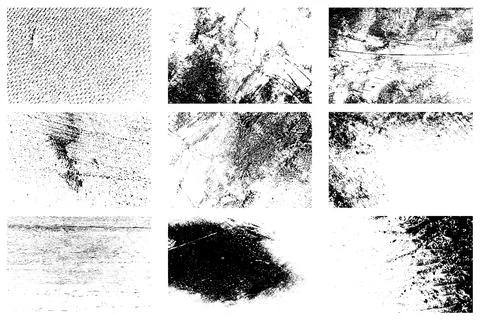 Distress Texture Set Stock Illustration