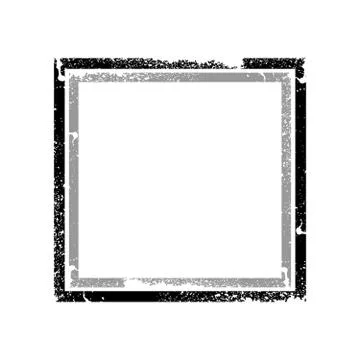 Distressed Black And Grey Frame Vector Graphic Stock Illustration