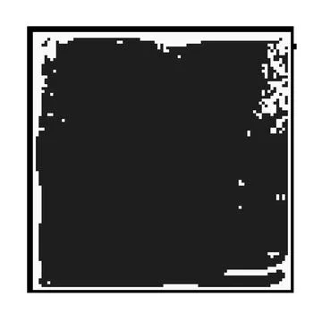 Distressed black texture overlay on white background 스톡 일러스트