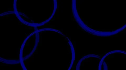 Distressed Circles Blue Illustrazione stock