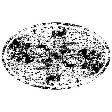 Distressed circular stamp texture with grunge, worn, vintage design Stock Illustration