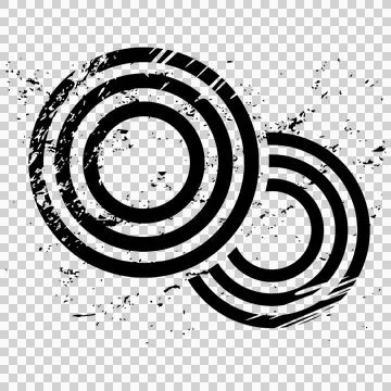 Distressed concentric targets circles Ilustración de archivo