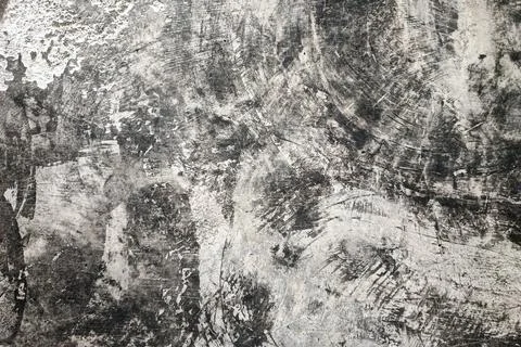 Distressed Concrete Wall Texture with Circle Patterns and Grunge Style Stock Photos