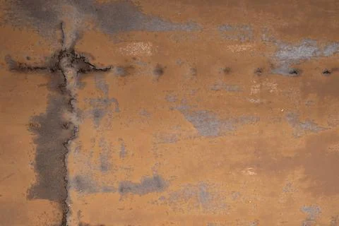 Distressed copper surface background texture Stock Photos