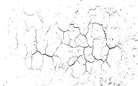 Distressed Cracked Surface grunge Texture Overlay, grunge wall texture Stock Illustration