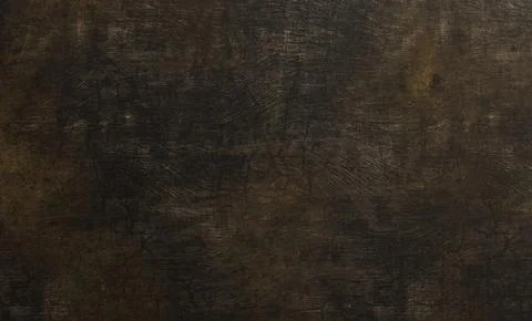 Distressed dark brown and black textured background with visible scuffs Stock Illustration