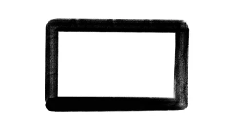 Distressed frame animation, stop motion border template Stock Footage 137609103