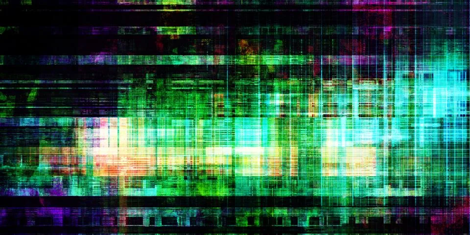 Distressed Gaming Pattern With Rusty Interface Design Stock Illustration