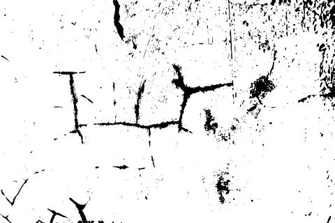 Distressed Grunge Overlay Texture with Cracks and Scratch Marks Stock Illustration