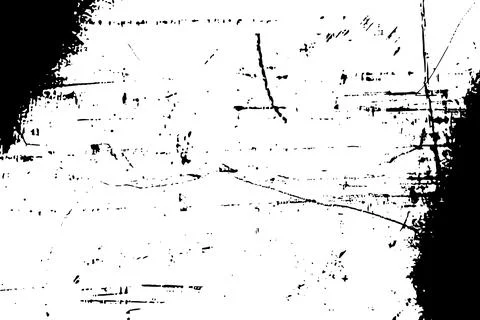 Distressed Grunge Overlay Texture with Cracks and Scratch Marks Stock Illustration