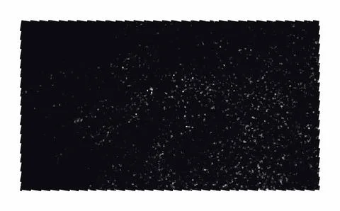 Distressed halftone texture. Black grunge rectangle with white noise dust p.. Stock Illustration