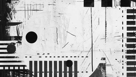 Distressed Minimal Grunge Texture Frame Video stock 299829214