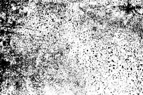 Distressed Overlay Texture. Rough Black and White Texture Vector. Cracked Illustrazione stock