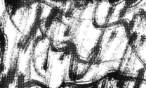 Distressed overlay texture of rusted peeled metal Stock Illustration