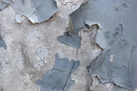 Distressed Peeling Paint and Weathered Wall Texture. Foto stock