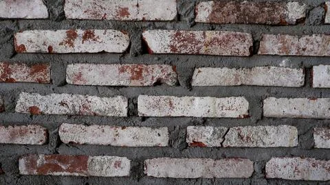 Distressed Red Brick Wall Texture Stock Photos