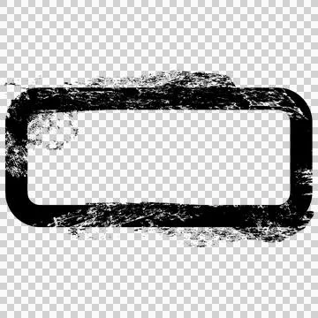 Distressed rounded rectangle grunge frame Stock Illustration
