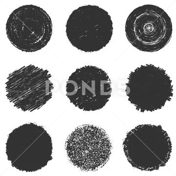 Distressed Stamp Set Stock Illustration