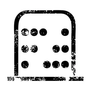 Distressed symbol maths abacus Stock Illustration
