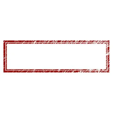 Distressed Textured Double Rectangle Frame Stock Illustration