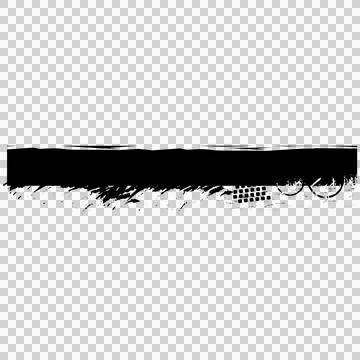 Distressed thick horizontal line brush stroke grunge texture Stock Illustration