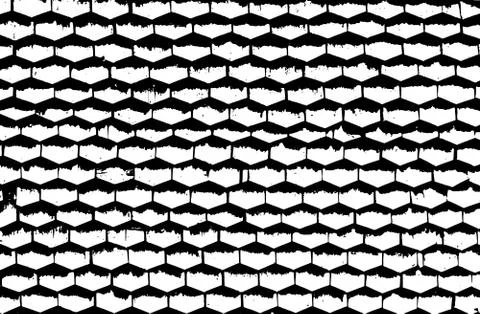 Distressed traced old shingles texture. Grunge roof background. Vector イラスト素材