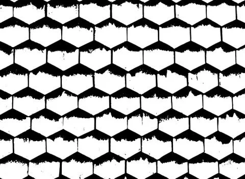 Distressed traced old shingles texture. Grunge roof background. Vector イラスト素材