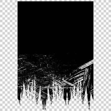 Distressed vertical brush block grunge texture Stock Illustration