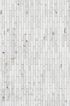 Distressed white brick wall texture with damaged tiles and subtle cracks for Stock Illustration