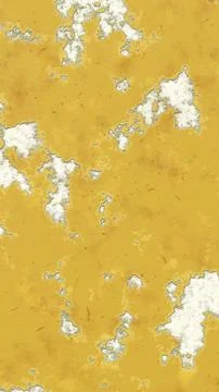 Distressed Yellow Wall Texture with Peeling Paint and Grunge. 3D rendering Stock Illustration