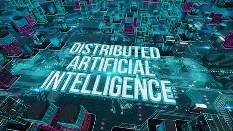 Distributed Artificial Intelligence digi... | Stock Video | Pond5
