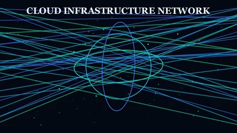 Distributed Cloud Server Network and Datacenter Information Processing Vídeo Stock 337394351