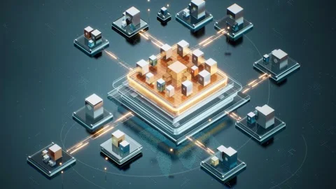 Distributed Computing Chip Network Architecture Vidéo 345041111