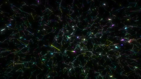 Distributed holographic network. Digital background. Seamless loop. Stock Footage 110697939