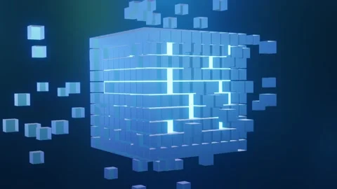 A distributed ledger or shared ledger or distributed ledger technology or DLT Vídeo Stock 252011937